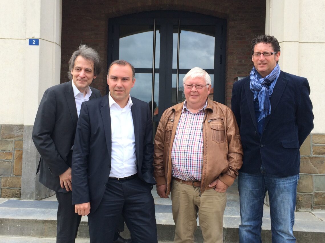 (Burgemeesters v.l.n.r.) Rudi Beeken (Tielt-Winge), Tim Vandenput (Hoeilaart), André Alles (Kortenaken), Jo Roggen (Geetbets)